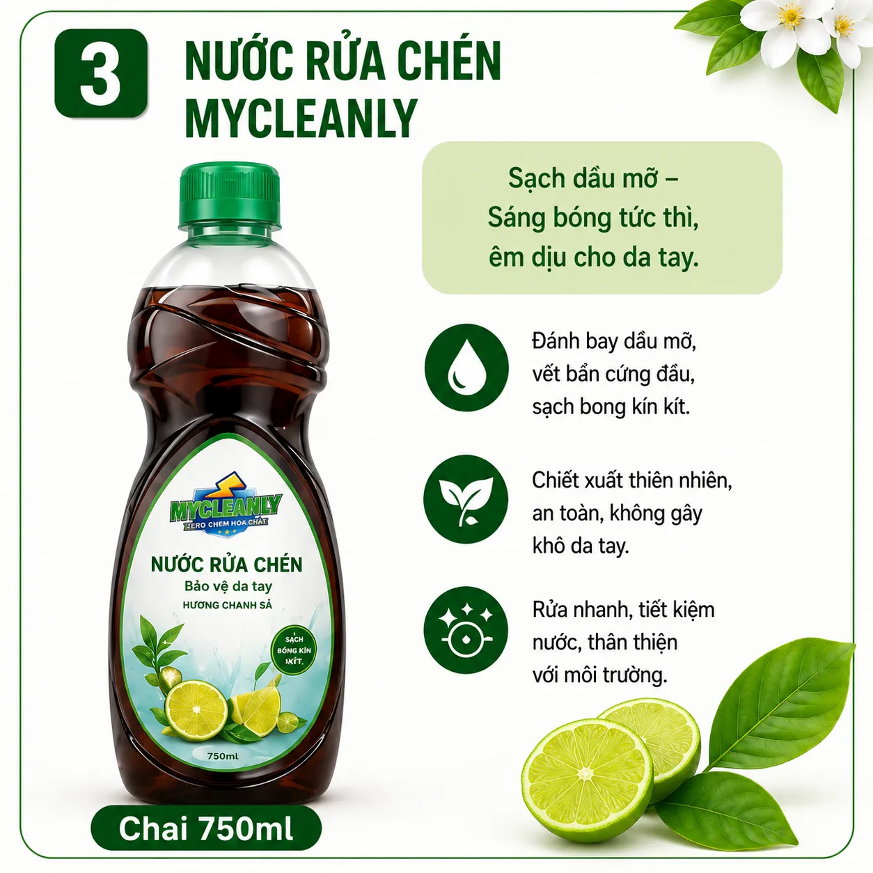 NƯỚC RỬA CHÉN MYCLEANLY